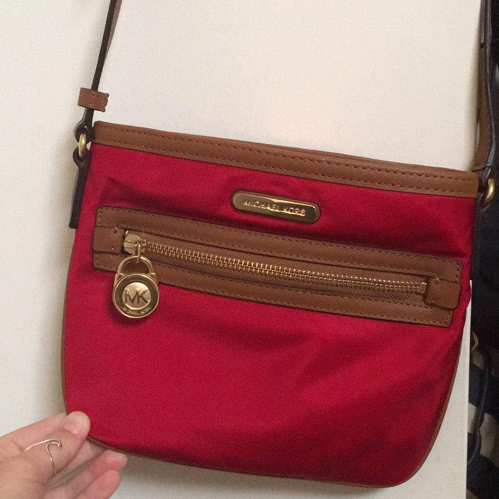 Red Michael Kors Crossbody Bag